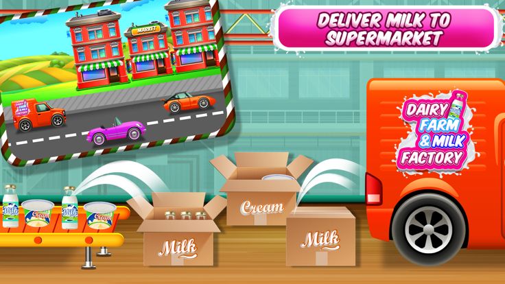 奶牛场牛奶厂游戏游戏截图