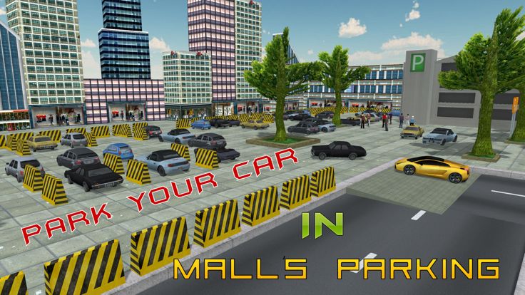 Shopping Mall Car Parking – Drive & park vehicle in this driver simulator game游戏截图