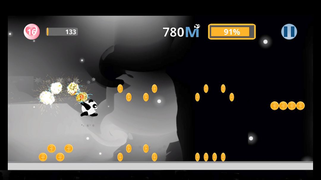 滚动熊猫游戏截图