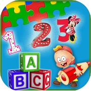 孩子们学习字母测验寓教于乐的学习游戏