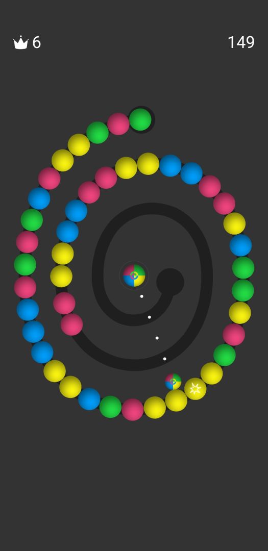 滚动的球游戏截图