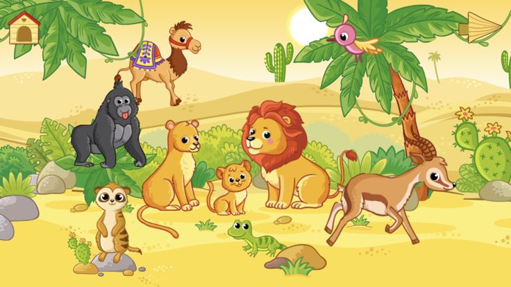 Toddler animal puzzle games!游戏截图