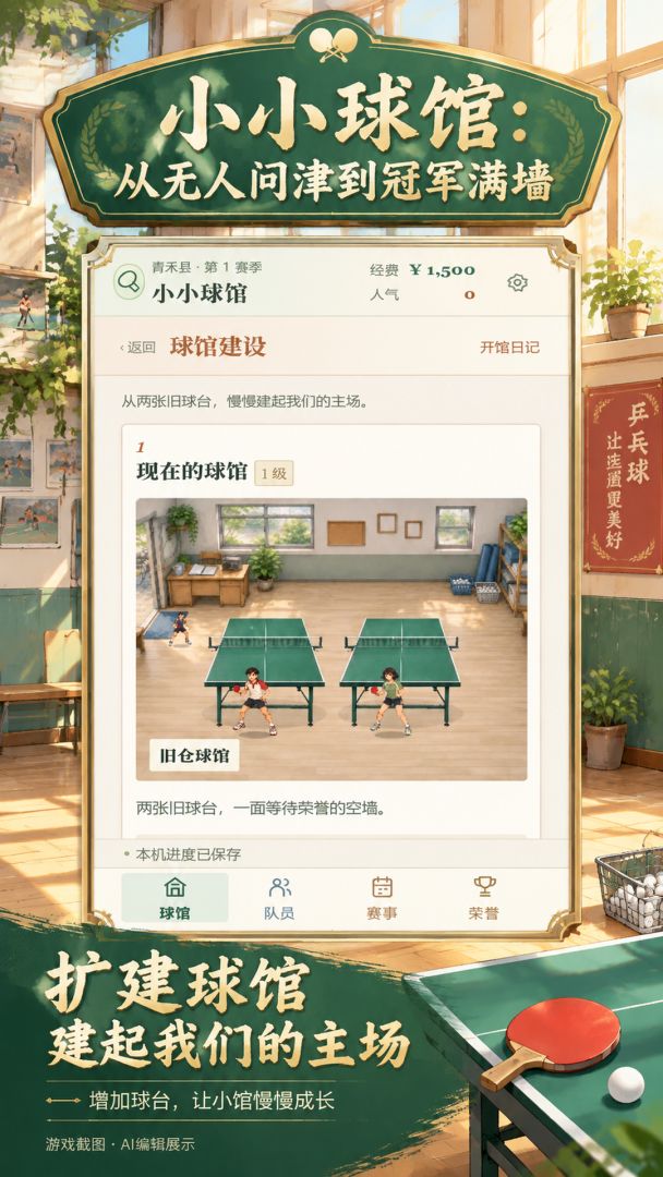 小小球馆:从无人问津到冠军满墙游戏截图