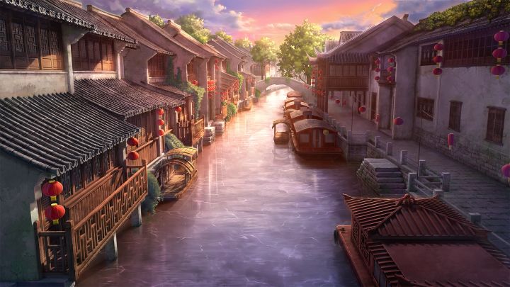 蔚蓝月下截图