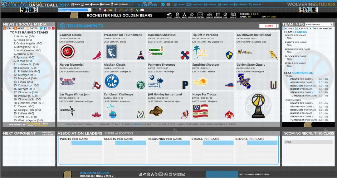 Draft Day Sports: College Basketball 2017游戏截图