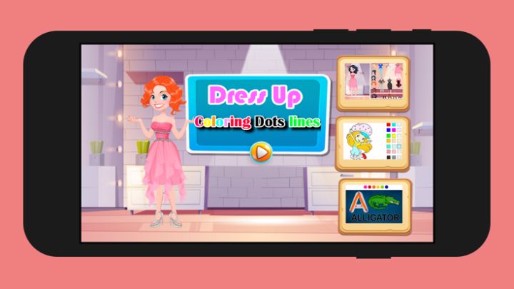 Dress Up Coloring Dots lines游戏截图