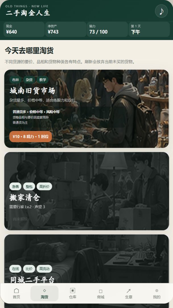 捡漏人生:从旧货市场开始游戏截图