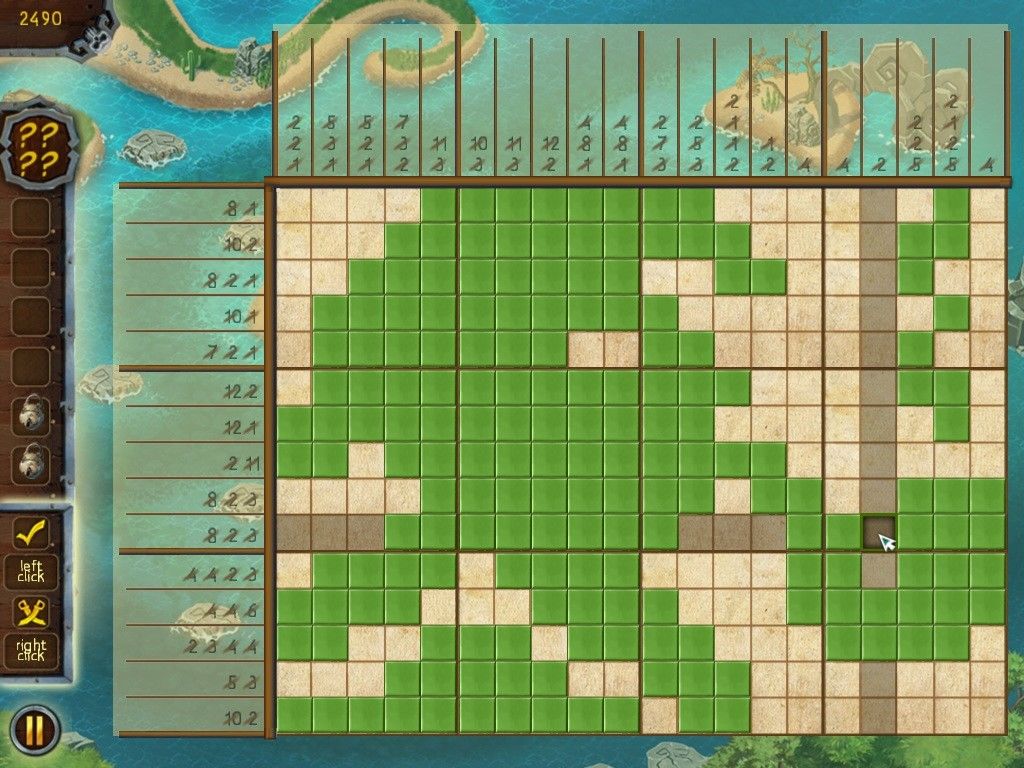 Fill and Cross Pirate Riddles 2游戏截图
