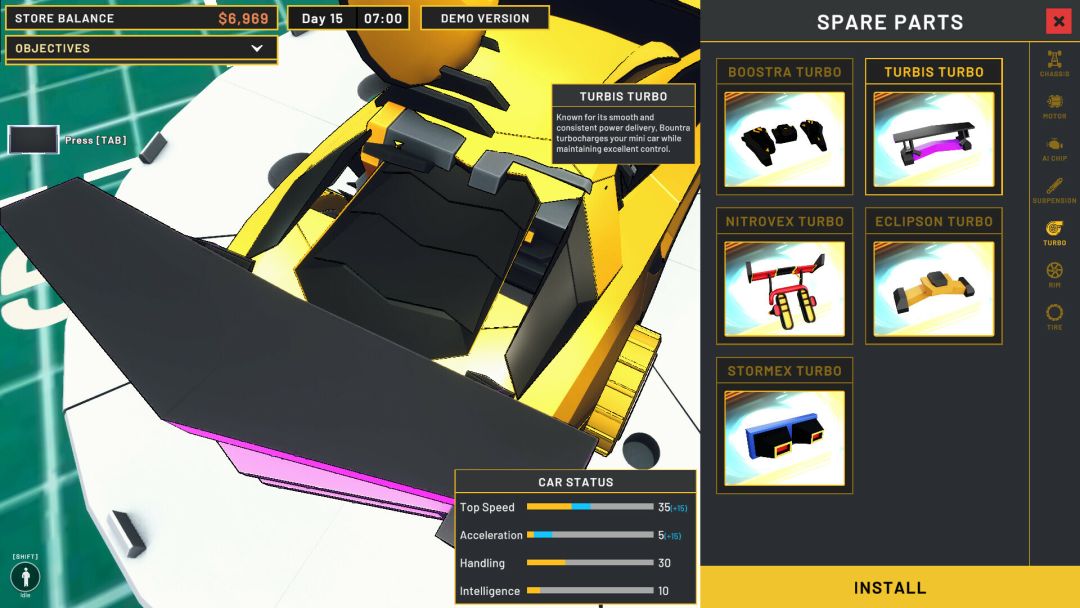 Mini Racer Car Shop Simulator - Prologue游戏截图