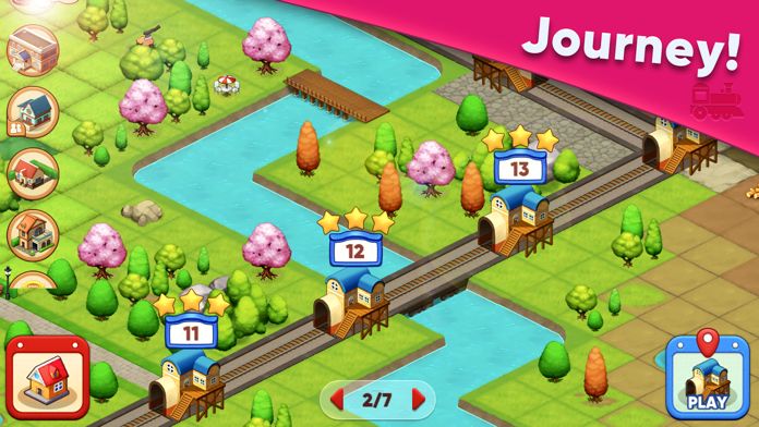 Merge train town (Merge Trees)游戏截图