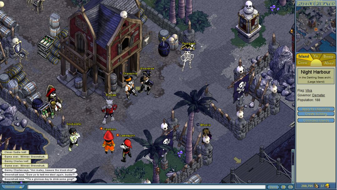 Puzzle Pirates: Dark Seas游戏截图