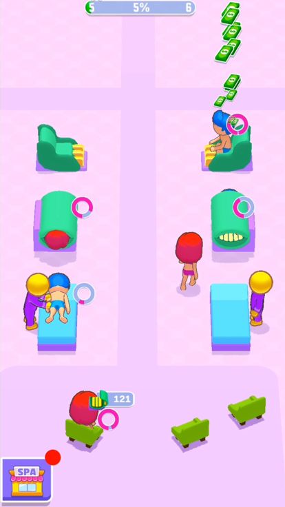 IDLE Spa Salon - 3D Arcade游戏截图