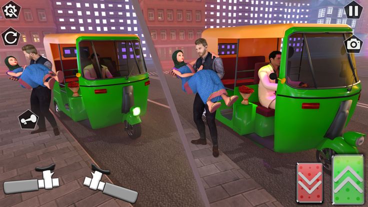 Auto Rickshaw Driving Games 3D游戏截图