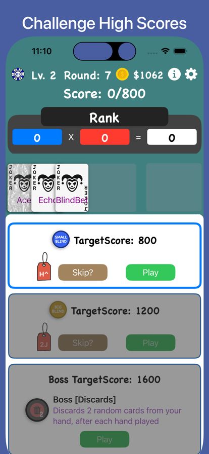 小丑牌卡牌游戏截图