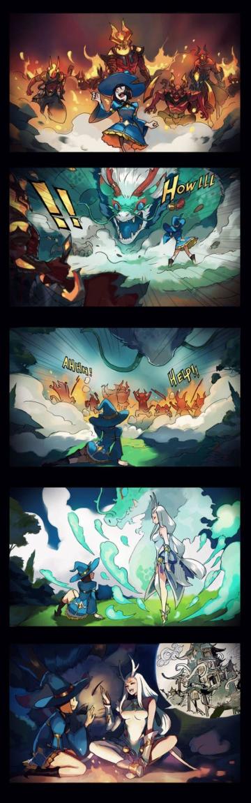 战歌漫画丨谁家丢了的小龙女，快来带回家