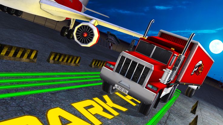 Airport Airplane Cargo Truck Parking Simulator 3D游戏截图