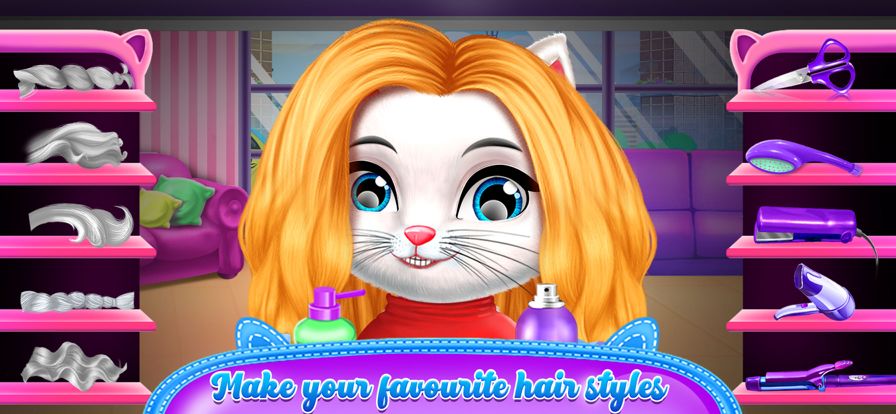 Cat Hair Beauty Salon Makeover游戏截图
