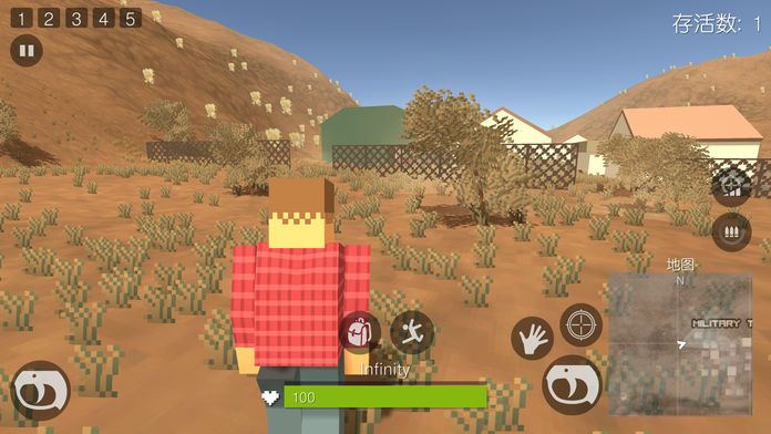 绝地射击-像素吃鸡大逃杀游戏截图