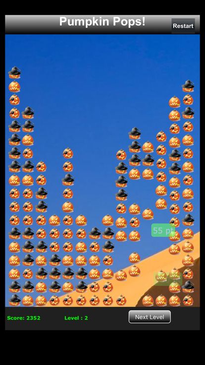 Pumpkin Pops! popping strategy游戏截图