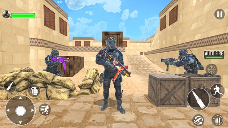 现代行动 fps 枪战 2022：突击队特警部队射击游戏游戏截图