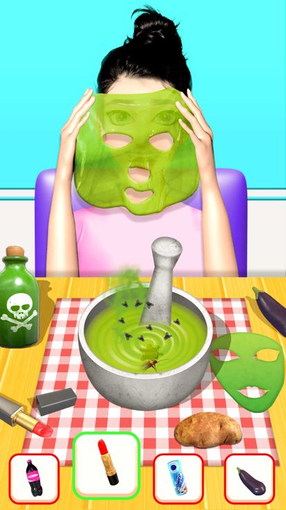 DIY面膜化妆游戏游戏截图