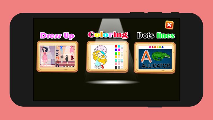 Dress Up Coloring Dots lines游戏截图