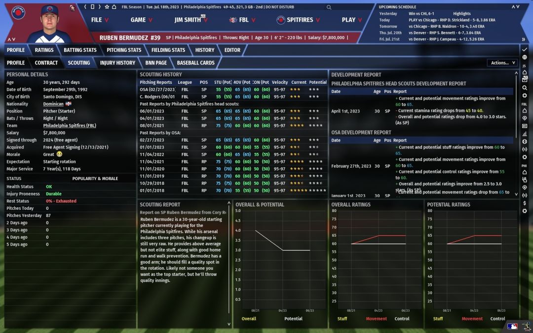 Out of the Park Baseball 19游戏截图