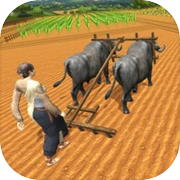 Village Farmers Plowing Harvesicon