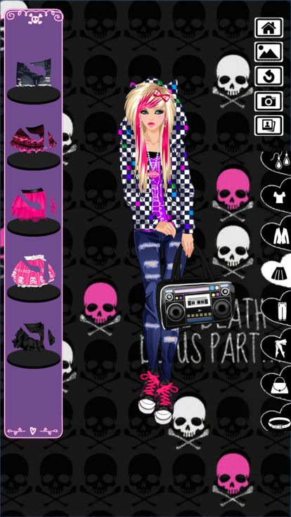 Emo Dress Up game游戏截图