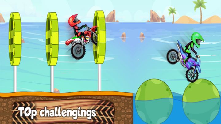摩托自行车特技比赛游戏截图