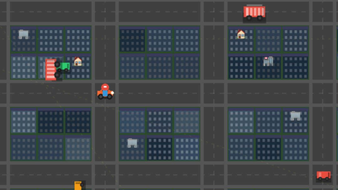 电瓶车跑外卖游戏截图