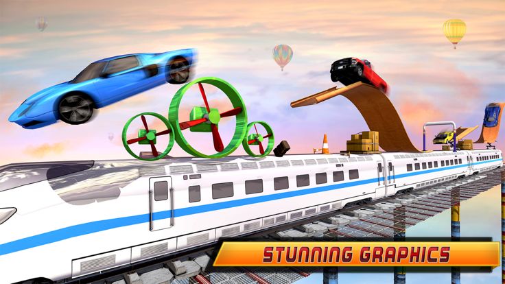 汽车特技游戏：巨型坡道游戏截图