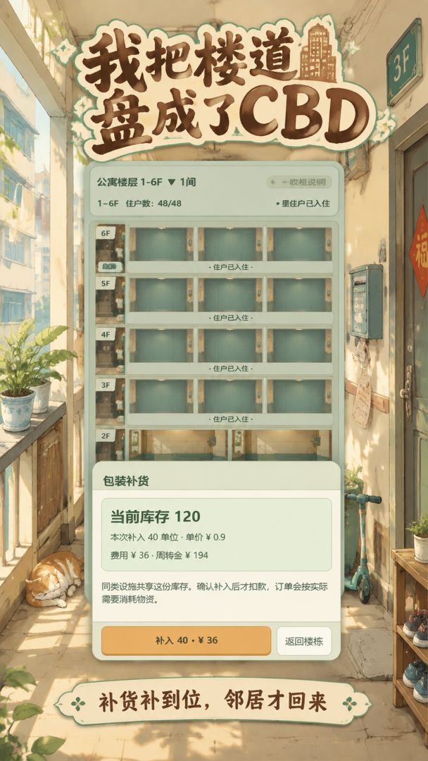 我把楼道盘成了CBD游戏截图