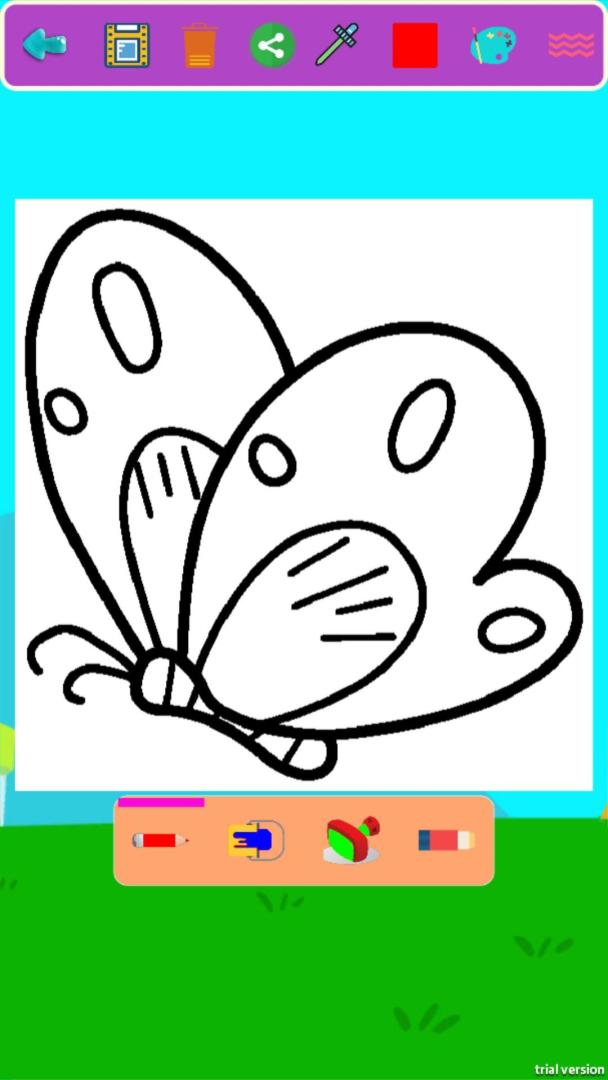 儿童涂色动物园游戏截图