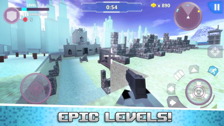 Cube Wars Battle Survival游戏截图