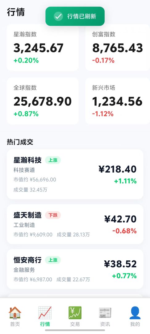 金融投资模拟游戏截图