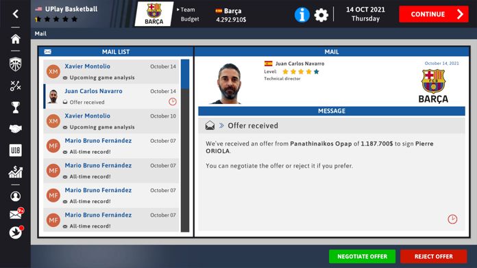 iBasketball Manager 22游戏截图