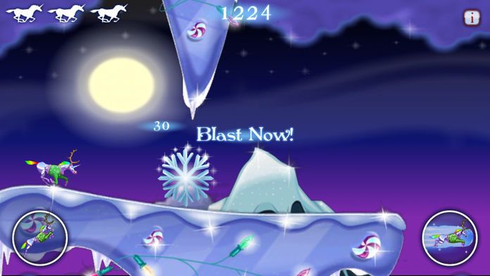 Robot Unicorn Attack Christmas Edition游戏截图