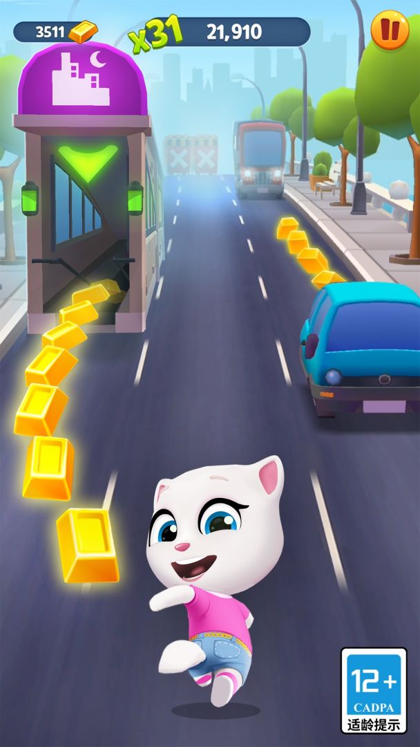 汤姆猫跑酷游戏截图