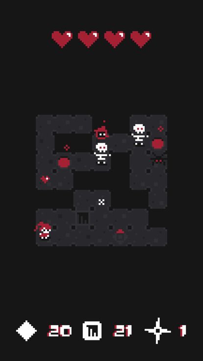 Red Hearts - Tiny Dungeon Crawler游戏截图