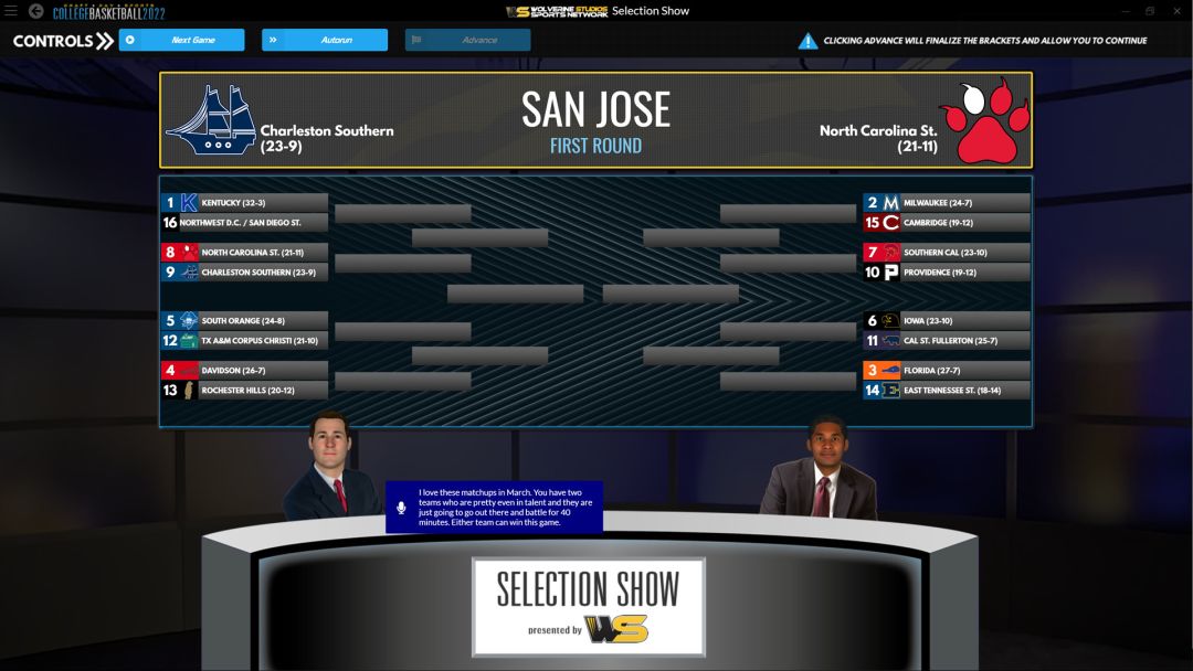 Draft Day Sports: College Basketball 2022游戏截图