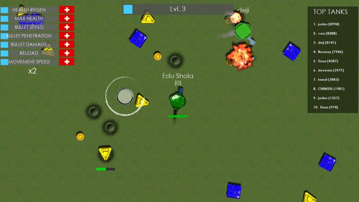 Banzur.io Tank Battle Royale游戏截图