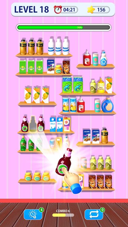 商品排序匹配拼图游戏截图