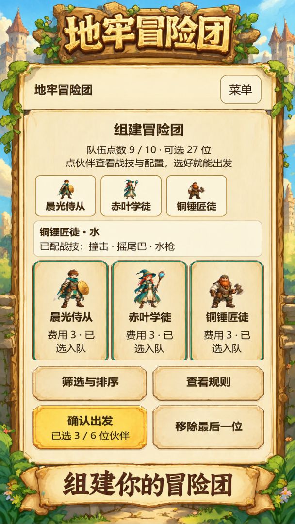 地牢冒险团游戏截图