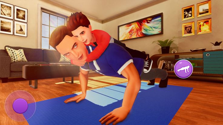 虚拟的 爸爸 快乐的 家庭 游戏游戏截图