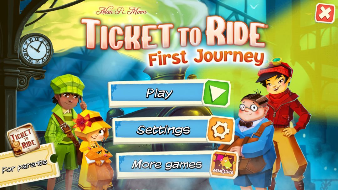Ticket to Ride: First Journey游戏截图