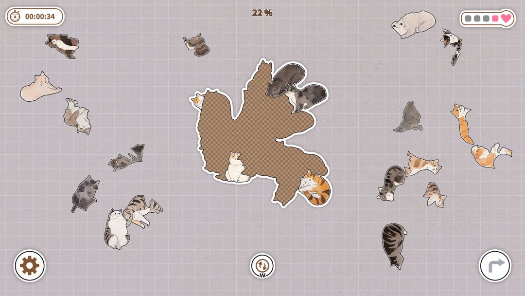 挤在一起的猫猫游戏截图
