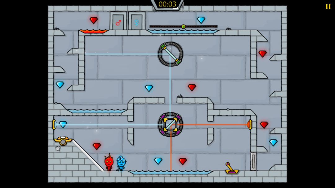 Fireboy & Watergirl 3: The Ice Temple游戏截图