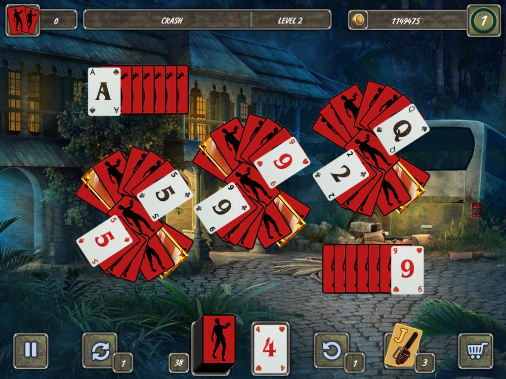 Dangerous Solitaire. Zombie Fever游戏截图