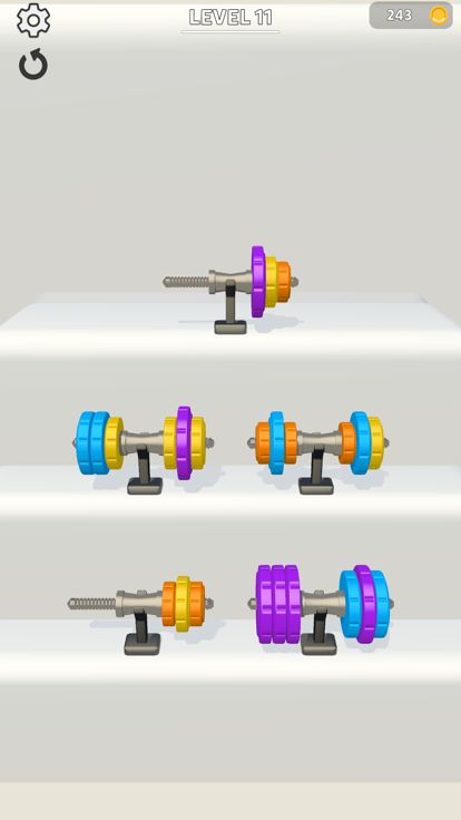 Barbell Sort游戏截图